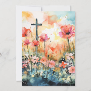 Cartão De Festividades Páscoa ao Nascer do Sol