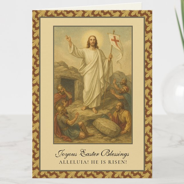 Cartão De Festividades Páscoa Bençãos Ressurreição Jesus Oração Feriado (Criador carregado)