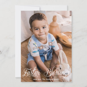 Cartão De Festividades Páscoa Beneficia Infância Foto da Família