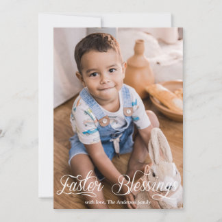 Cartão De Festividades Páscoa Beneficia Infância Foto da Família