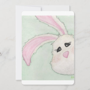Cartão De Festividades Páscoa Bunny Peek A Boi