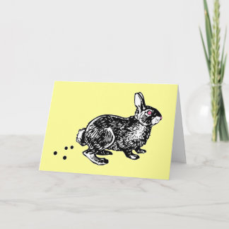 Cartão De Festividades Páscoa Bunny Poo