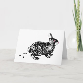 Cartão De Festividades Páscoa Bunny Poo