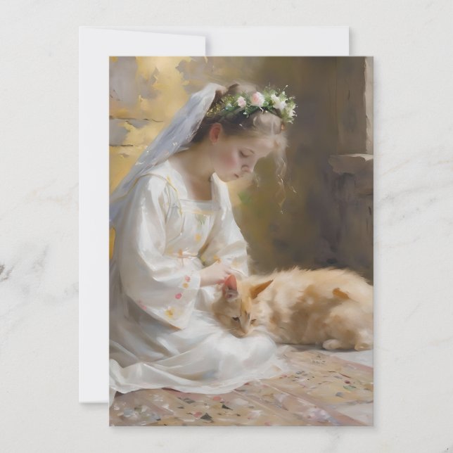 Cartão De Festividades Páscoa Cena A - Óleos (Frente)