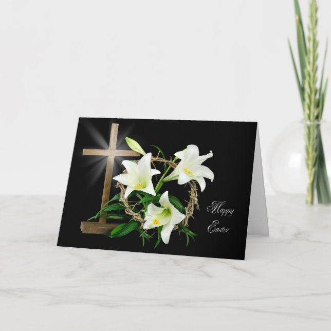 Cartão De Festividades Páscoa Coroa (Frente)