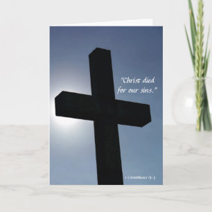 Cartão De Festividades Páscoa Cruzada Cristo Morta Para Nossos Pecados I