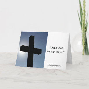 Cartão De Festividades Páscoa Cruzada Cristo Morta Para Nossos Pecados I