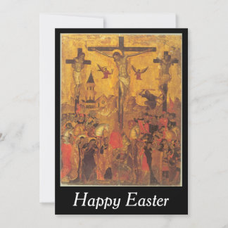 Cartão De Festividades páscoa de crucifixo