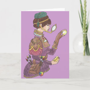 Cartão De Festividades Páscoa de Steampunk