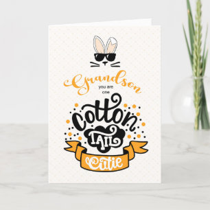 Cartão De Festividades Páscoa do neto Cottontail
