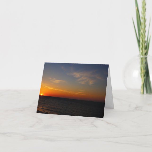 Cartão De Festividades Páscoa do Sol sobre o Atlântico (Frente)