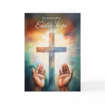 Páscoa é Esperança Aberta a Deus com Cruz