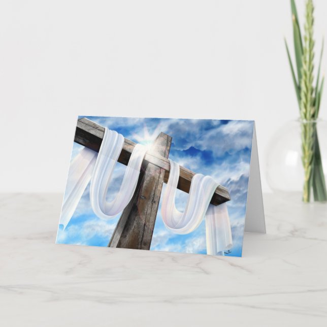 Cartão De Festividades Páscoa e Palm domingos cruzamentos e cenas (Frente)