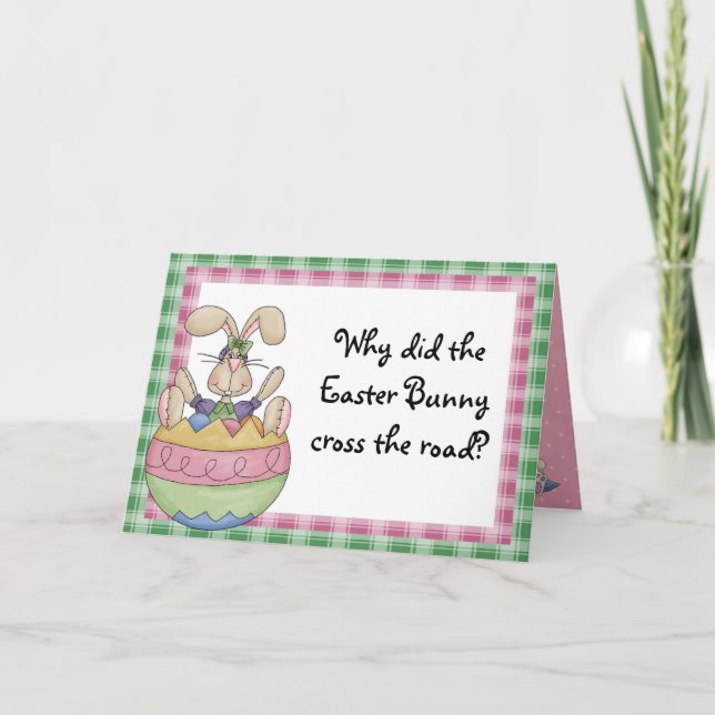 Cartão De Festividades Páscoa engraçada (Frente)