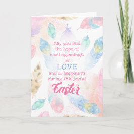 Cartão De Festividades Páscoa - Novos começos de bênção