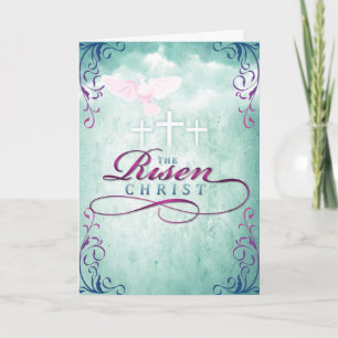 Cartão De Festividades Páscoa - O Cristo risen
