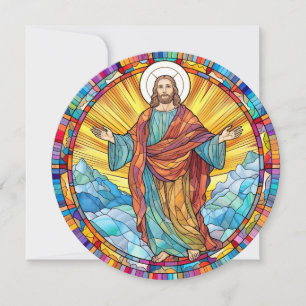 Cartão De Festividades Páscoa Religiosa Cristã Ressurreição de Jesus