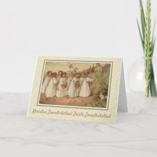 Cartão De Festividades Páscoa Religiosa Vintage Polonesa