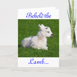 Cartão De Festividades Páscoa Segure a placa de férias da lâmpada IV