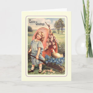 Cartão De Festividades Páscoa Vintage