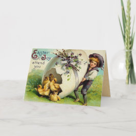 Cartão De Festividades Páscoa Vintage