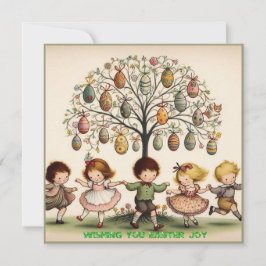Cartão De Festividades Páscoa Vintage ~ PARA VOCÊ NA ÉPOCA DA PÁSCOA ~ Cr