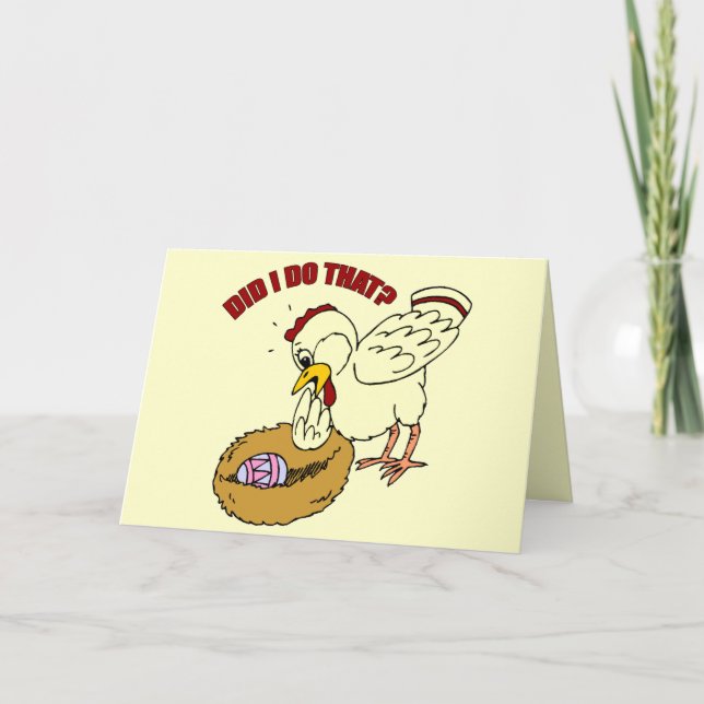 Cartão De Festividades Páscoas e Camisetas de Páscoa (Frente)