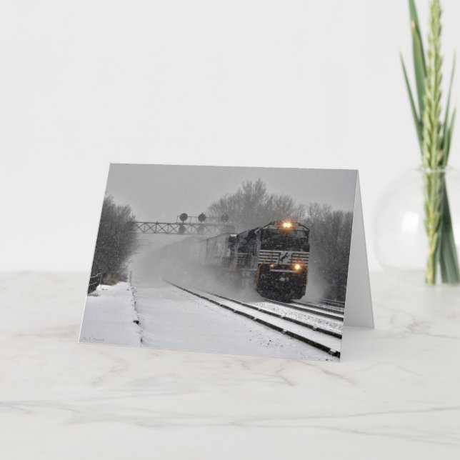 Cartão De Festividades Passagem de inverno (Frente)