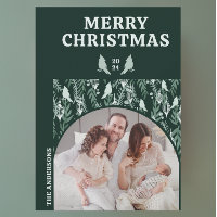 Pássaro Evergreen Geométrico Moderno