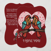 Pássaros Românticos Minimalistas Personalizados | 