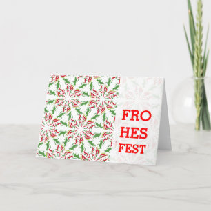 Cartão De Festividades Pastor Alemão de Natal