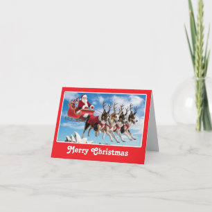 Cartão De Festividades Pastor Australiano Rena