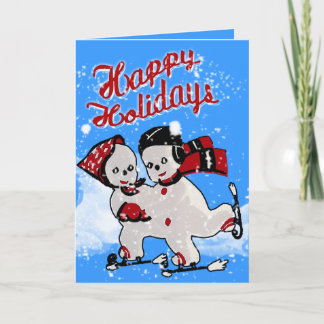 Cartão De Festividades Pateadores De Neve Retro Cujo Cachorro - Personali