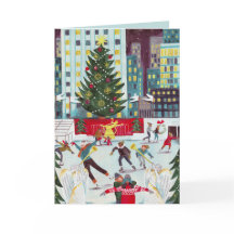 Patinação de Natal no centro de Rockefeller em Nov