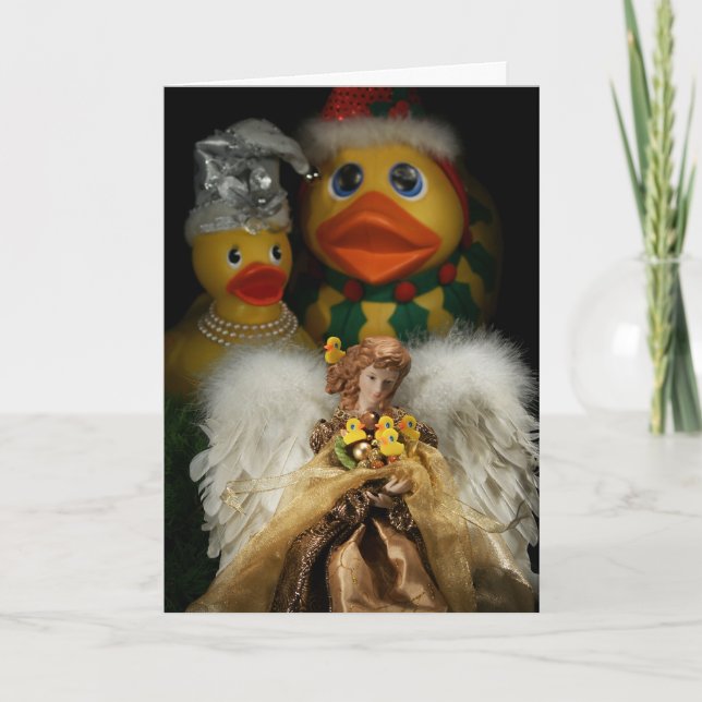 Cartão De Festividades Patos Feriados! (Frente)