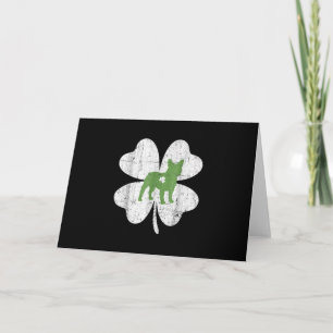 Cartão De Festividades Patricks Day Boston Terrier Dog Lover Shamrock
