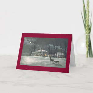 Cartão De Festividades Paul McGehee "Mount Vernon" Christmas Card