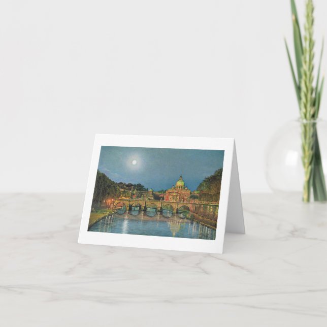 Cartão De Festividades Paul McGehee "St Peter's Moonlight" Note Card (Frente)