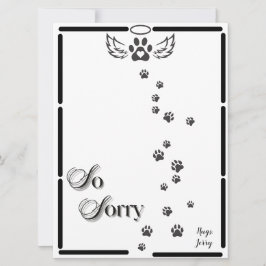 Cartão De Festividades Paw imprime Design anjo