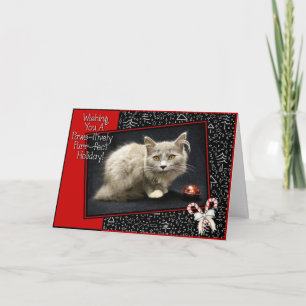 Cartão De Festividades Paws-itively Purr-fect Holiday! (Fennel)