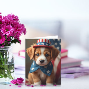 Cartão De Festividades Paws Patriótica