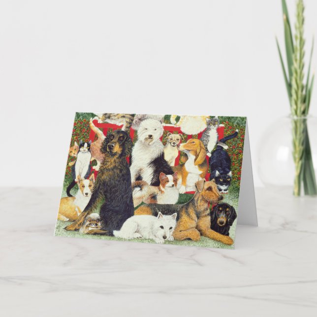 Cartão De Festividades Paz de Natal (Frente)