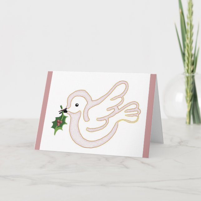 Cartão De Festividades Paz de Natal (Frente)