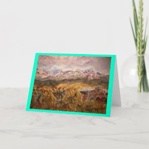 Cartão De Festividades Paz de Santa Fé na terra