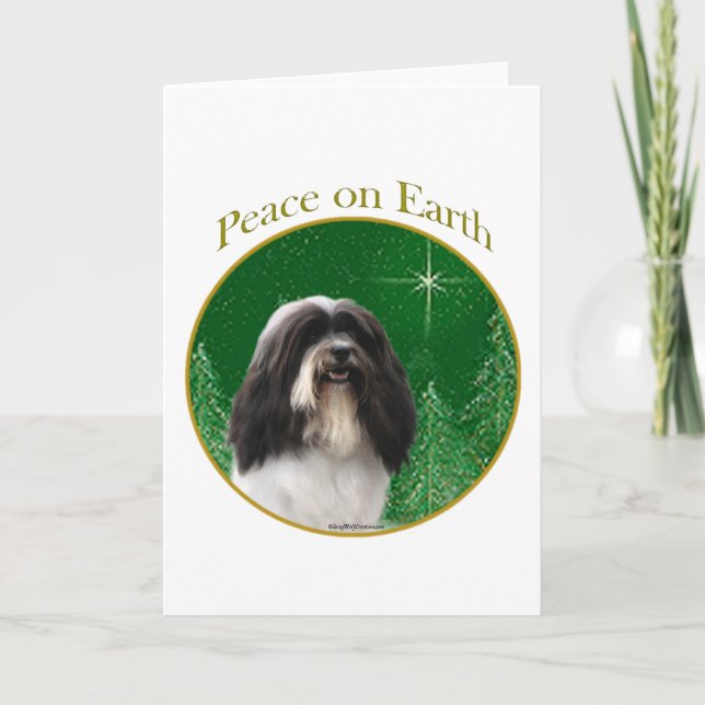 Cartão De Festividades Paz do Havanês (Frente)