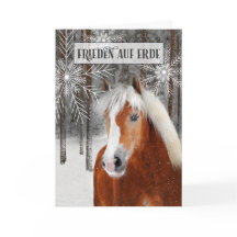 Paz em Língua Alemã no Cavalo de Inverno