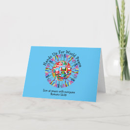 Cartão De Festividades Paz mundial internacional