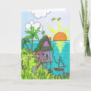 Cartão De Festividades Paz na terra