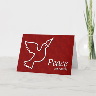 Cartão De Festividades Paz na terra