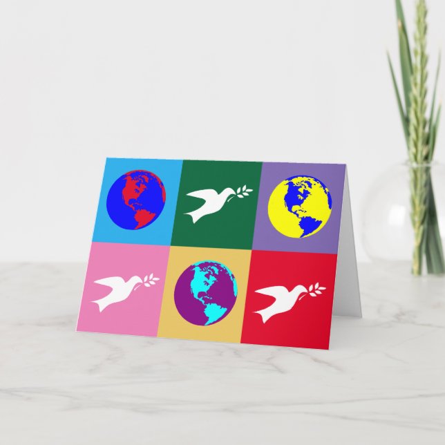 Cartão De Festividades Paz na Terra (Frente)